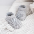 Julia Adams Patterns James Shoe in Navy and grey