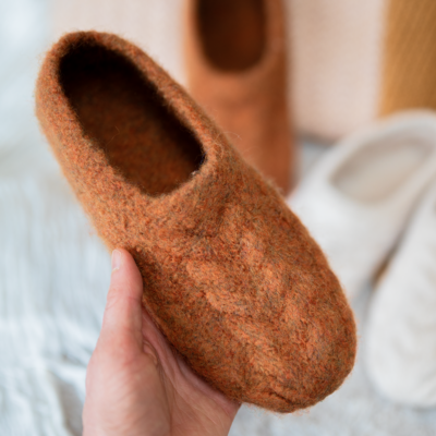 How to block the James Felted Slipper