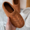 Julia Adams Patterns James Felted Slipper in Rust