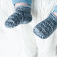 Julia Adams Patterns James Shoe in Navy and grey