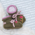 Julia Adams Patterns Tom Boot in Olive and Pink