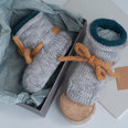 Julia Adams Patterns Tom Boot in Grey and Teal