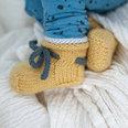 Julia Adams Patterns Tom Boot in Yellow and Grey