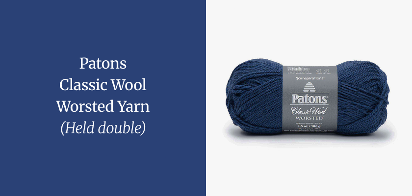 Patons Classic Wool Worsted Yarn (Held double)